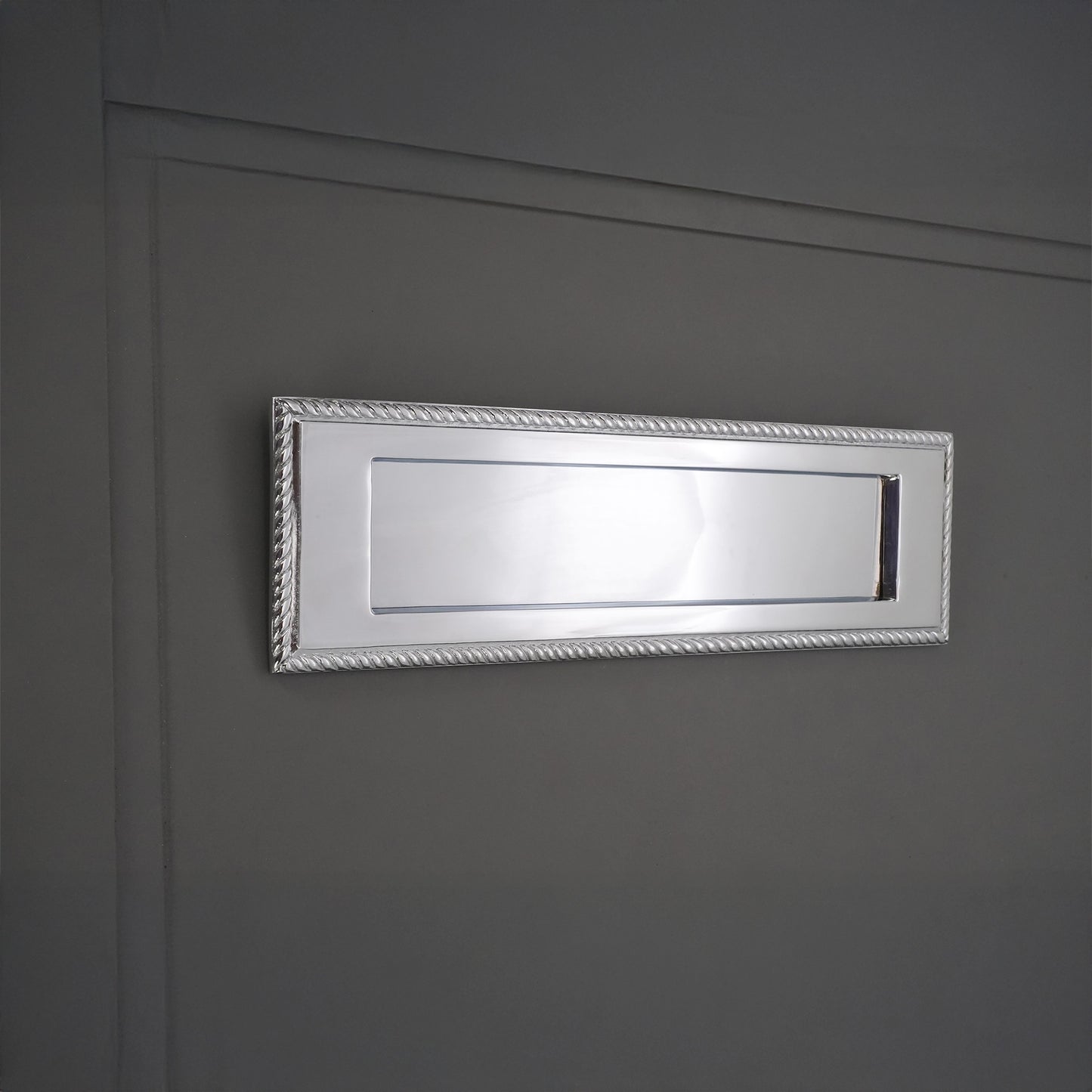 Georgian Letter Plate Polished Chrome Home Decor