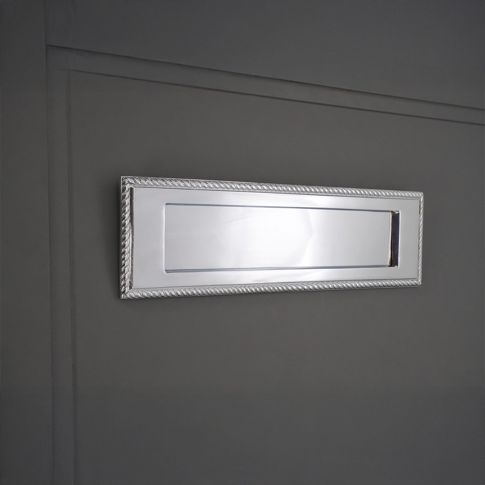 Georgian Letter Plate Polished Chrome Home Decor