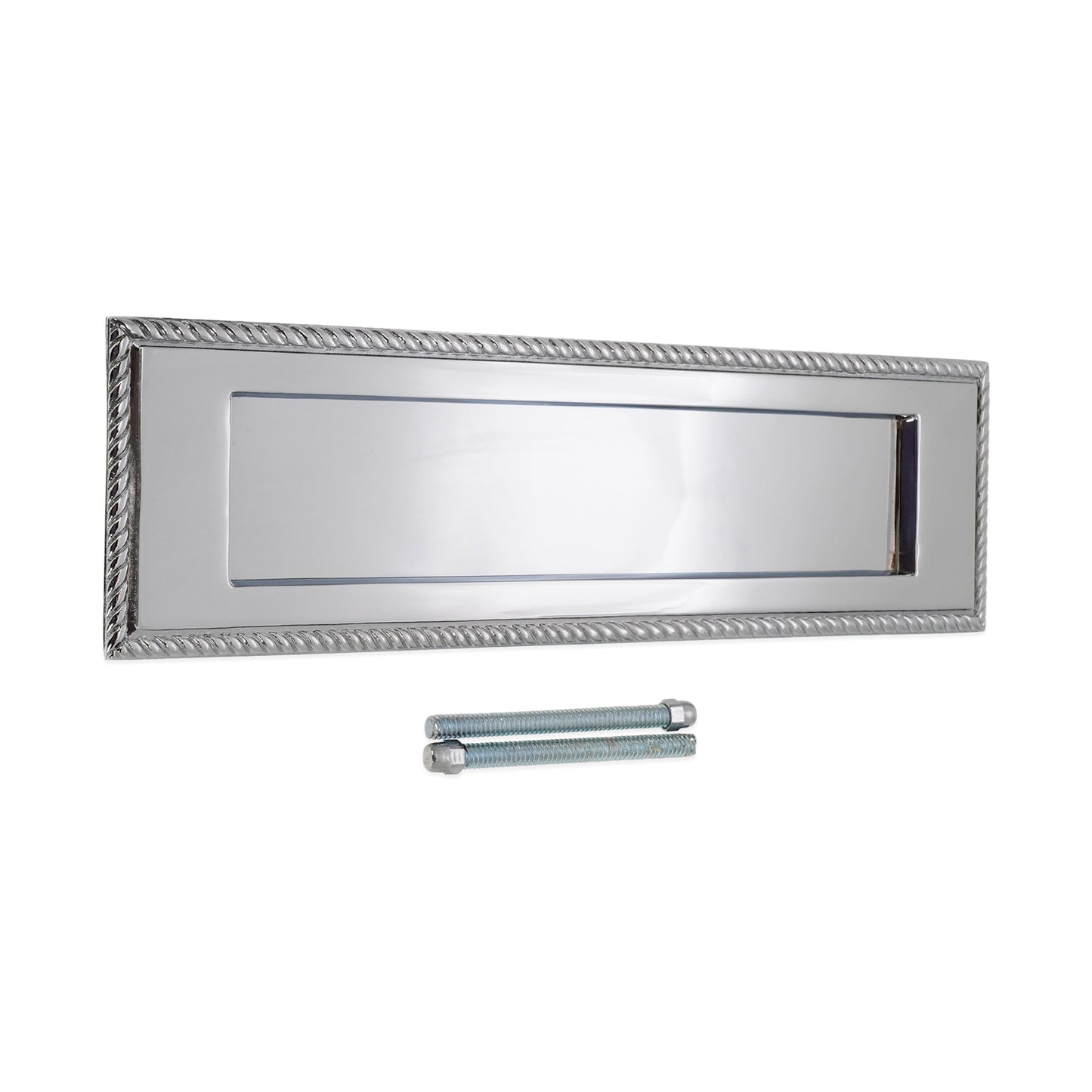 Georgian Letter Plate Polished Chrome Home Decor