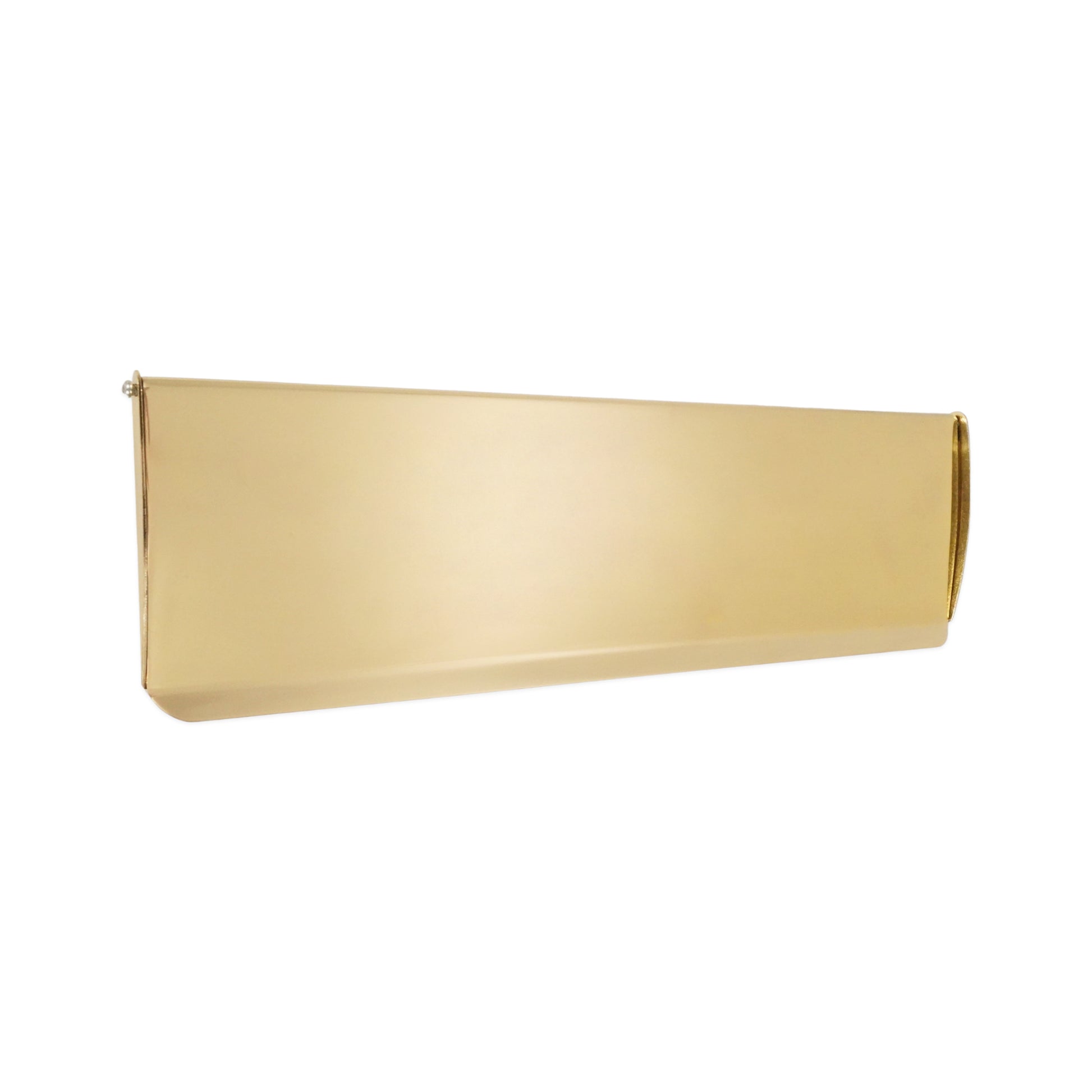 Tidy Flap Letter Plate Cover Polished Brass Home Decor