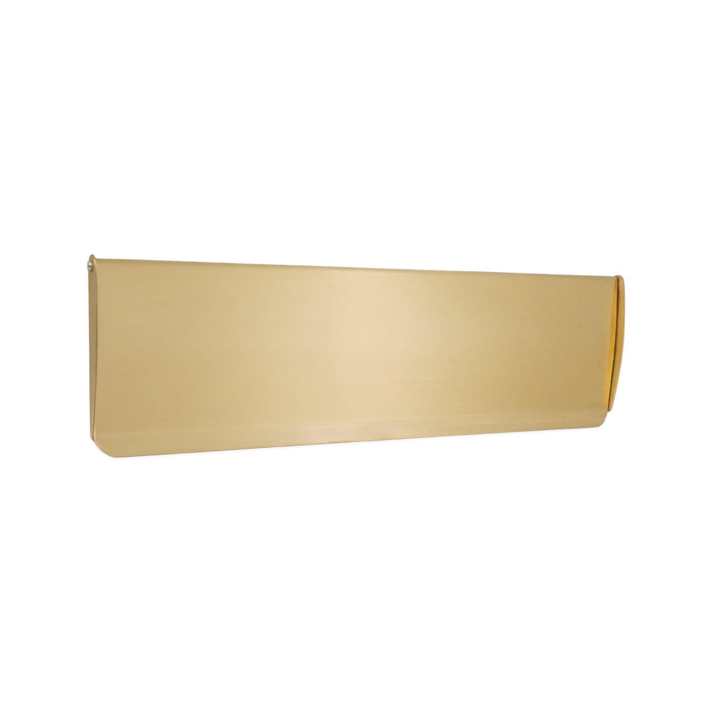 Tidy Flap Letter Plate Cover Satin Brass Home Decor