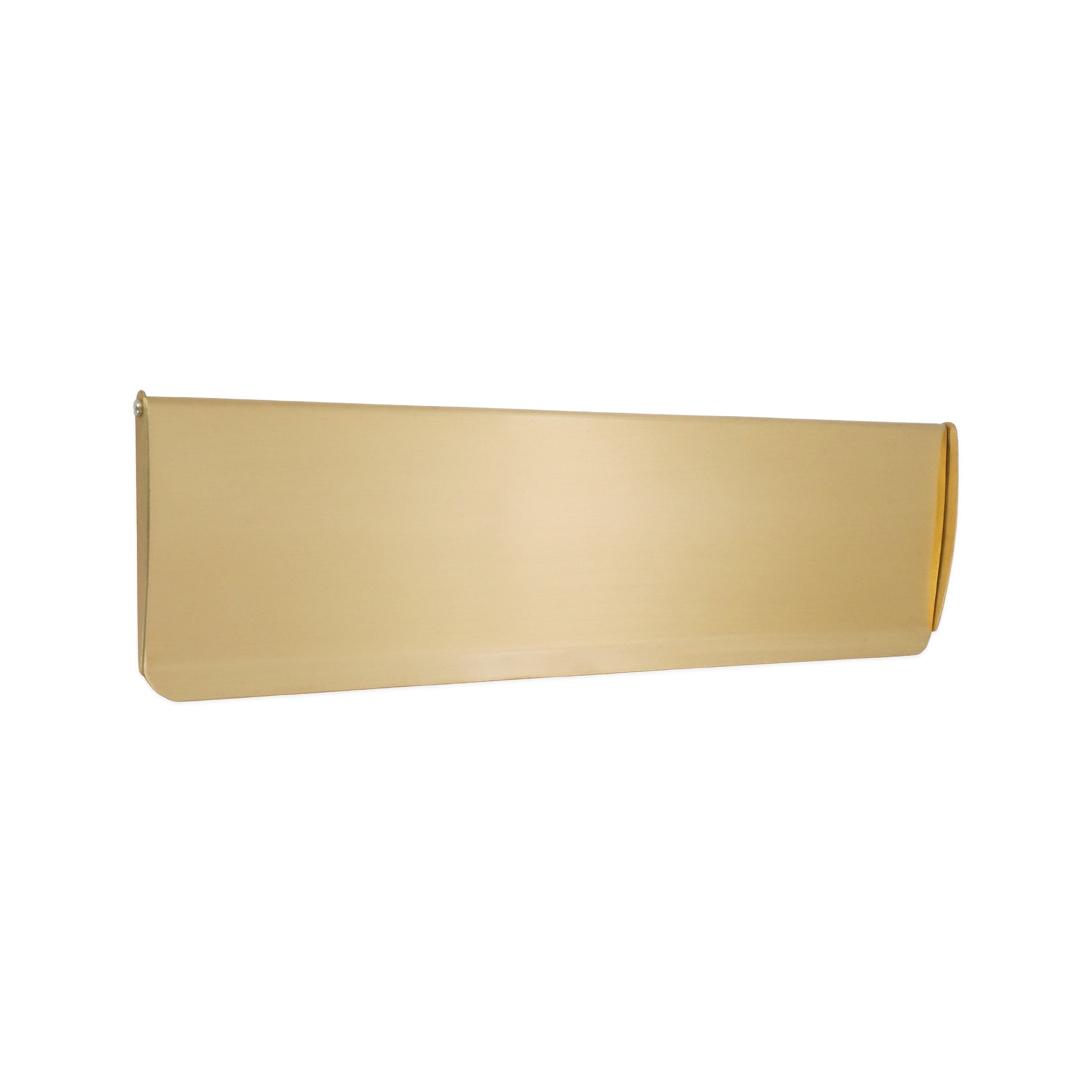 Tidy Flap Letter Plate Cover Satin Brass Home Decor