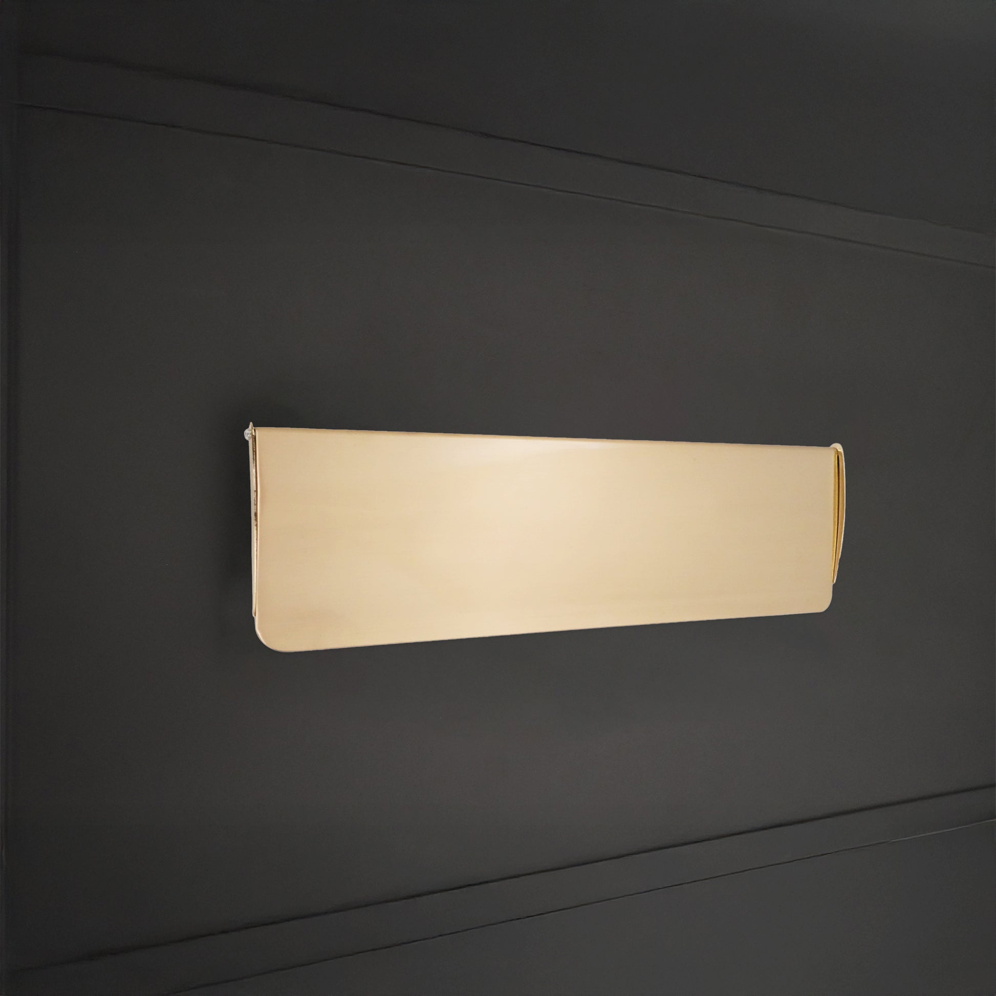 Tidy Flap Letter Plate Cover Satin Brass Home Decor 