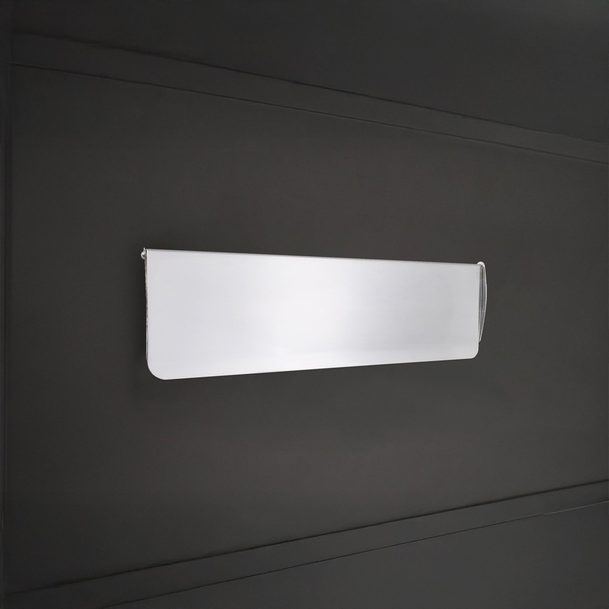 Tidy Flap Letter Plate Cover Satin Chrome Home Decor 