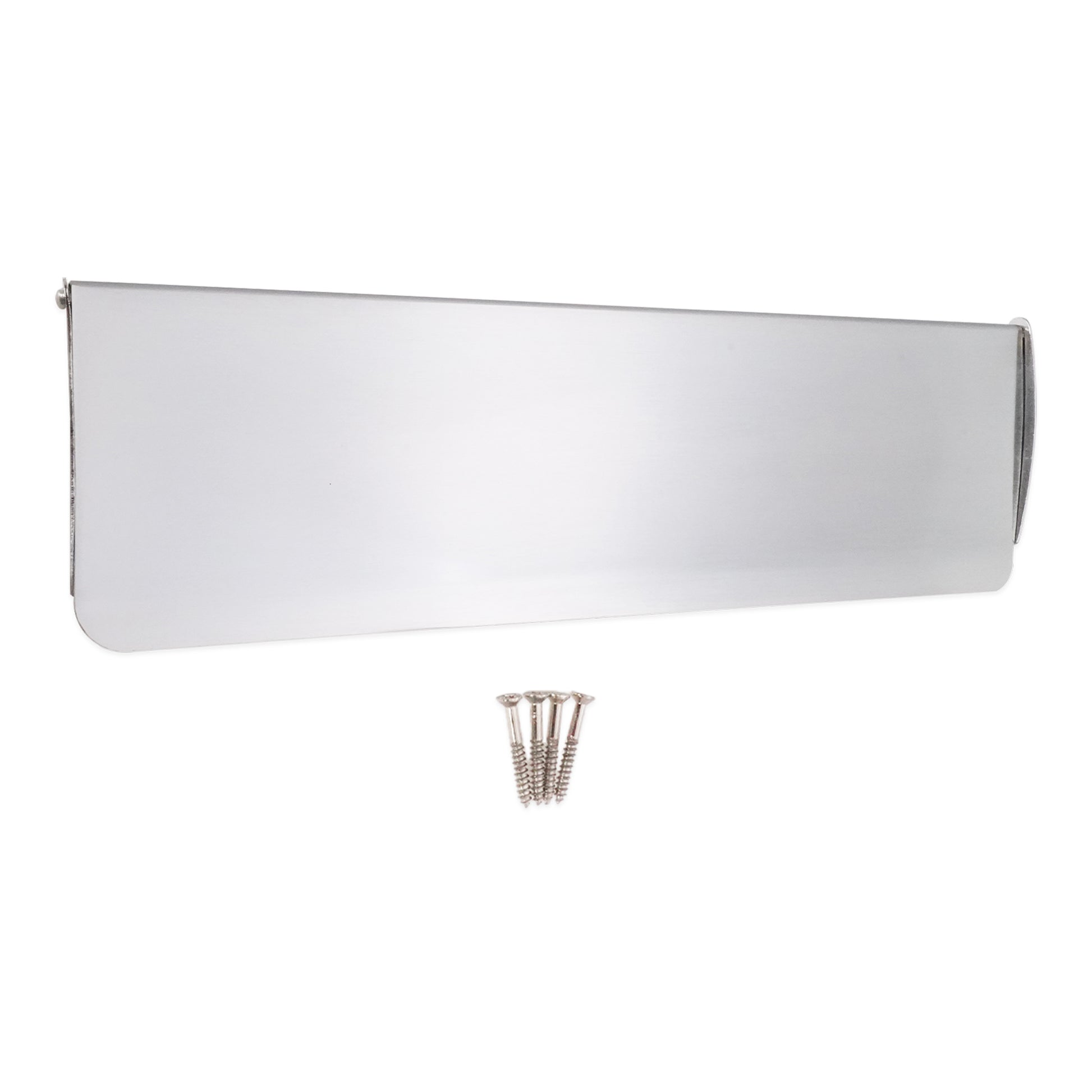Tidy Flap Letter Plate Cover Satin Chrome Home Decor 