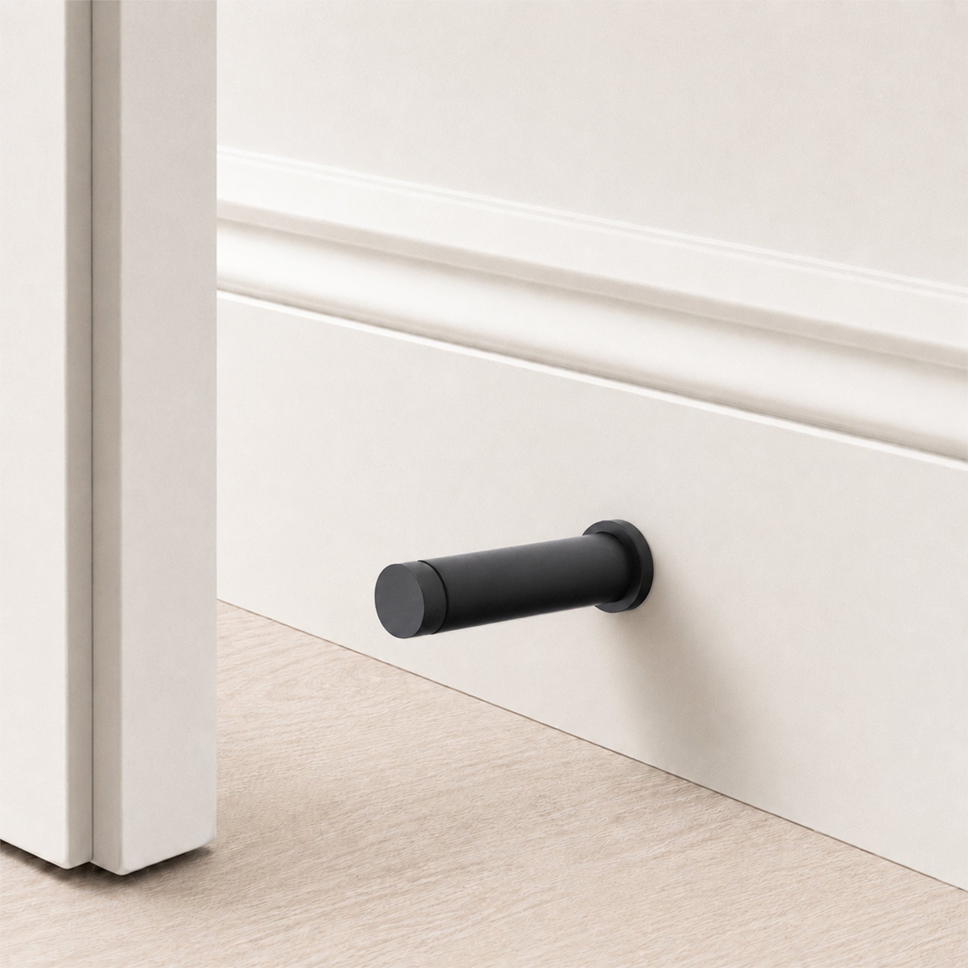 Matt Black Opal Knurlmond Door Stop Home Decor