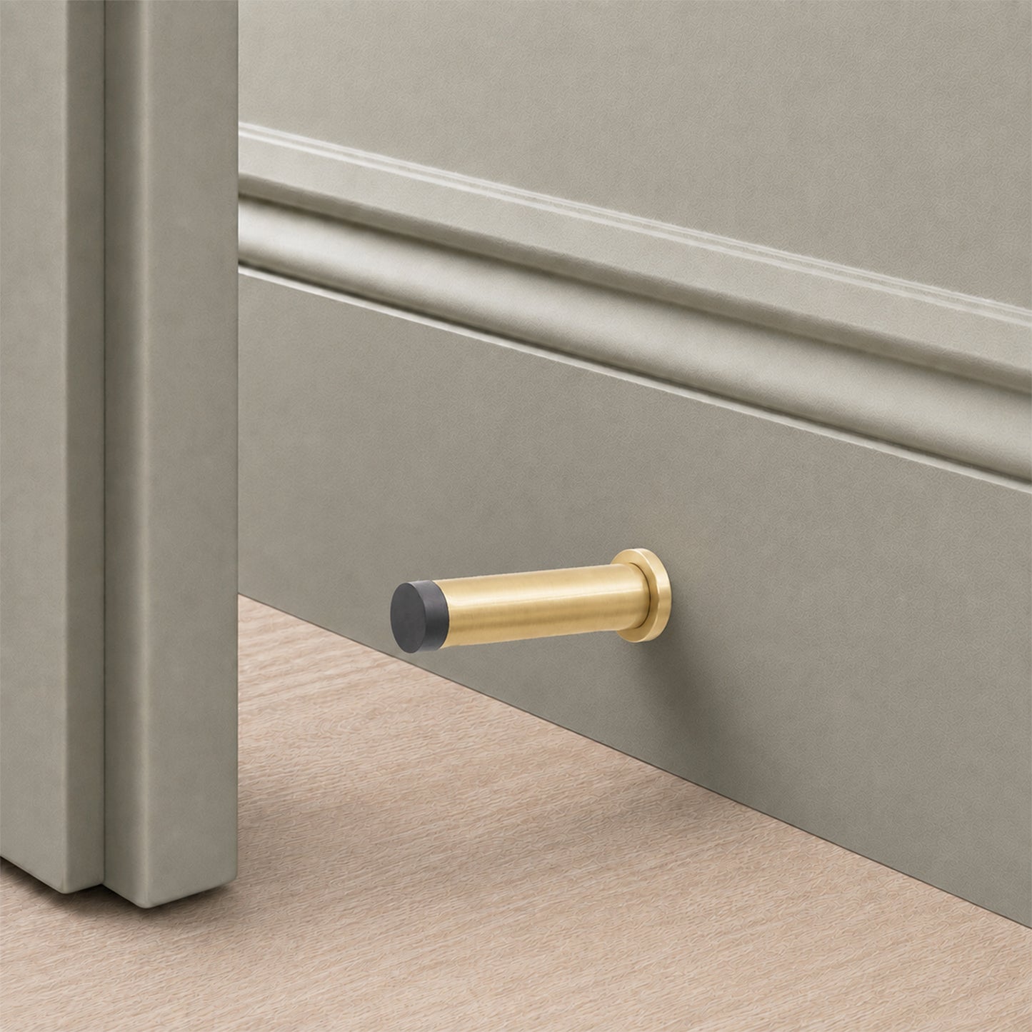 Satin Brass Opal Knurlmond Door Stop Home Decor