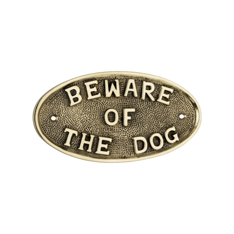 Beware Of The Dog Sign Home Decor