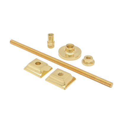 Cast Iron Radiator Brass Wall Stay Bracket Polished Brass