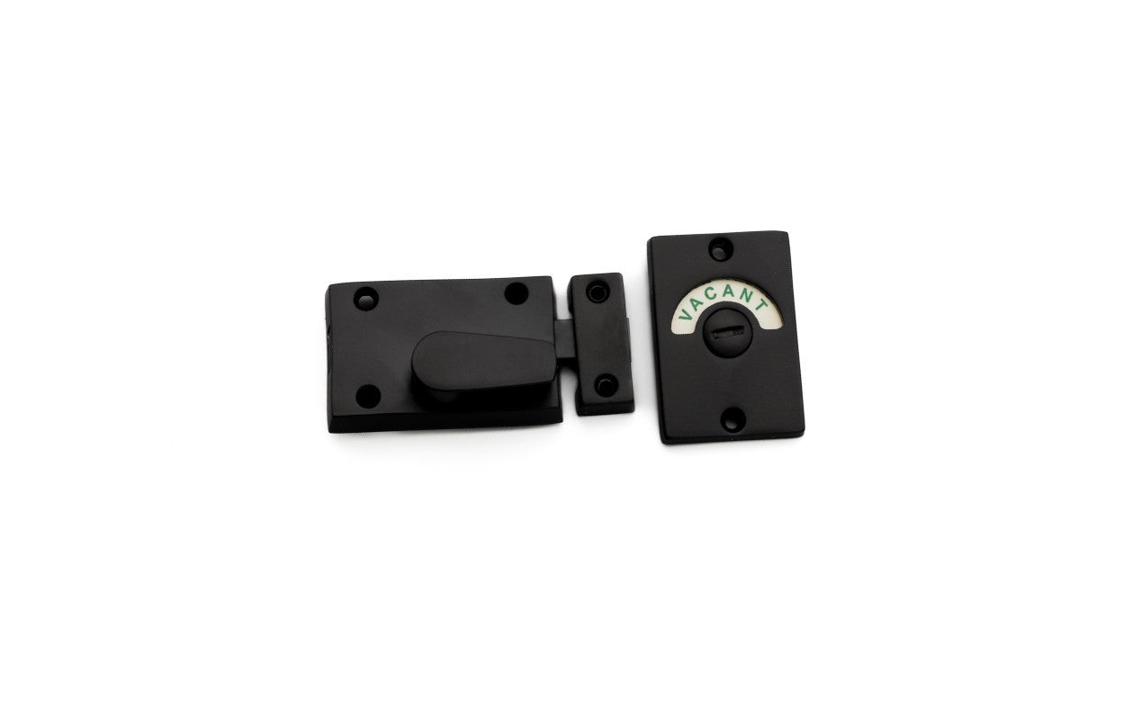 Bathroom Indicator Bolt Latch Matt Black Home Decor