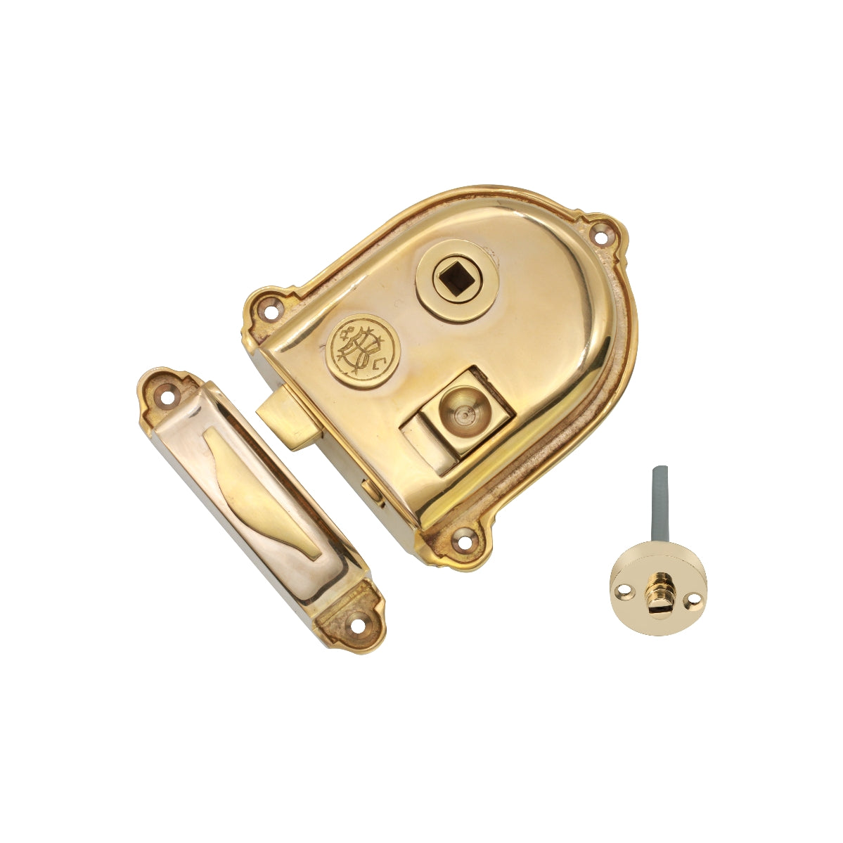 Cromwell Rim Latch Polished Brass – Infinity Decor