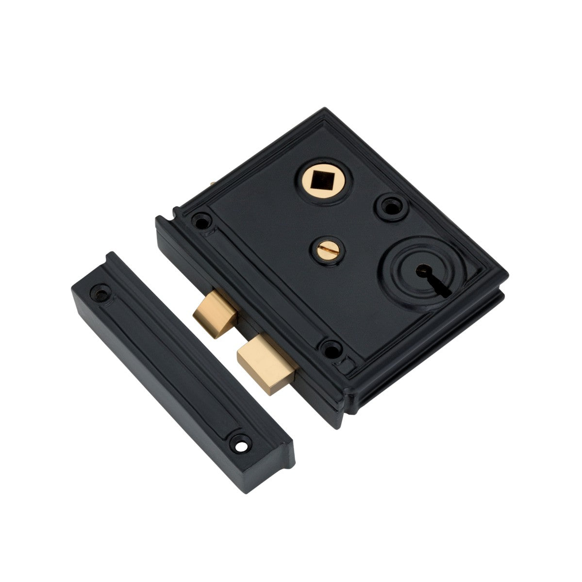Vertical Iron Rim Lock Black – Infinity Decor