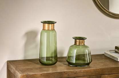 Miza Glass Vase - Green