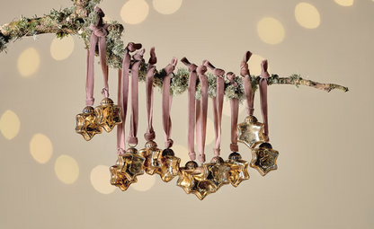 Gold Sardi Star Christmas Home Decor 