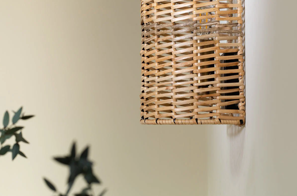 Noko Rattan Wall Lamp - Small