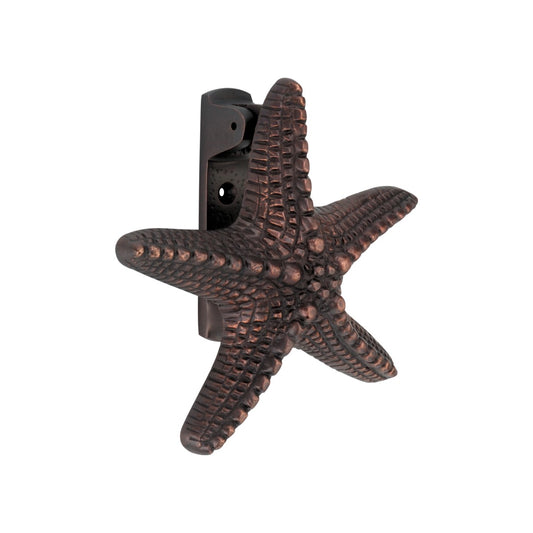 Starfish Door Knocker Aged Bronze