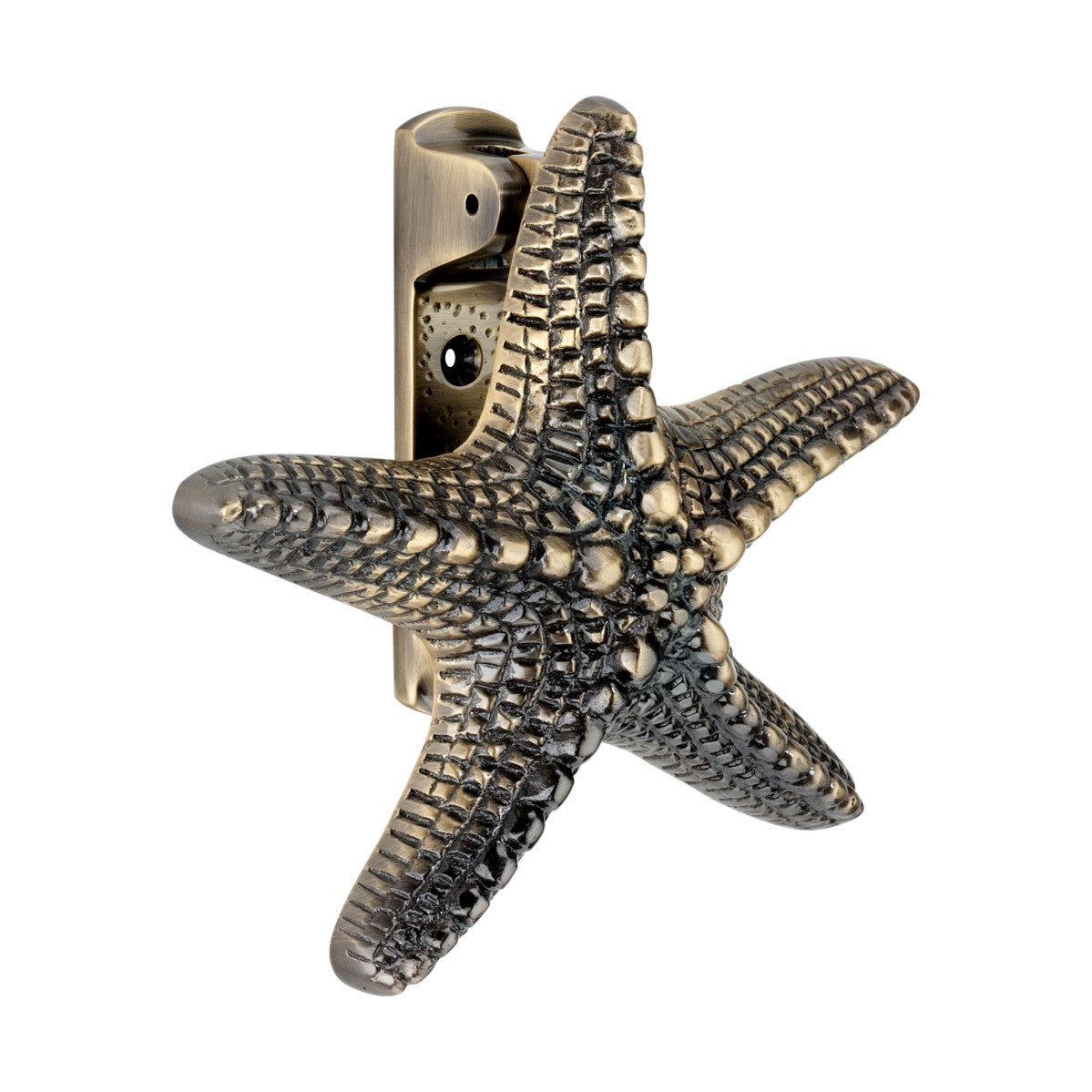 Starfish Door Knocker Antique Brass