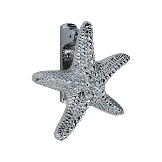 Starfish Door Knocker Polished Chrome