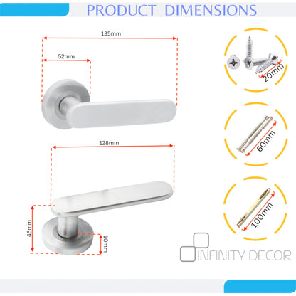 Skyla Lever on Rose Satin Chrome Bathroom Pack