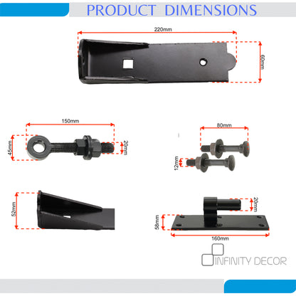 Adjustable Hook and Band Hinge Home Decor