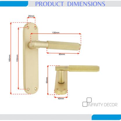 Lever on Backplate Door Handle Home Decor