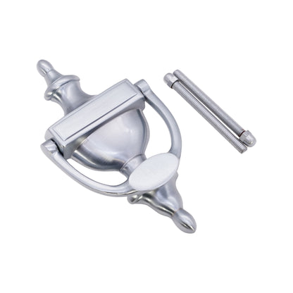 Satin Chrome Victorian Door Knocker Home Decor