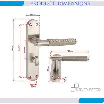 Lever on Backplate Door Handle Home Decor