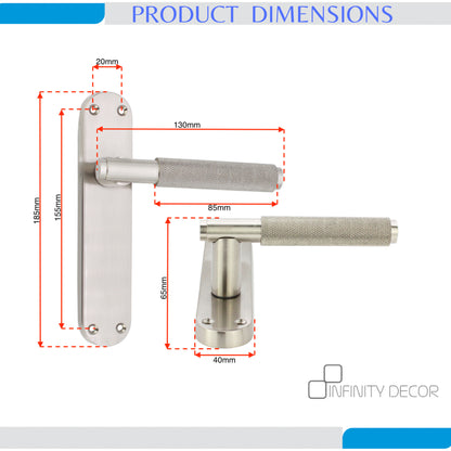 Lever on Backplate Door Handle Home Decor