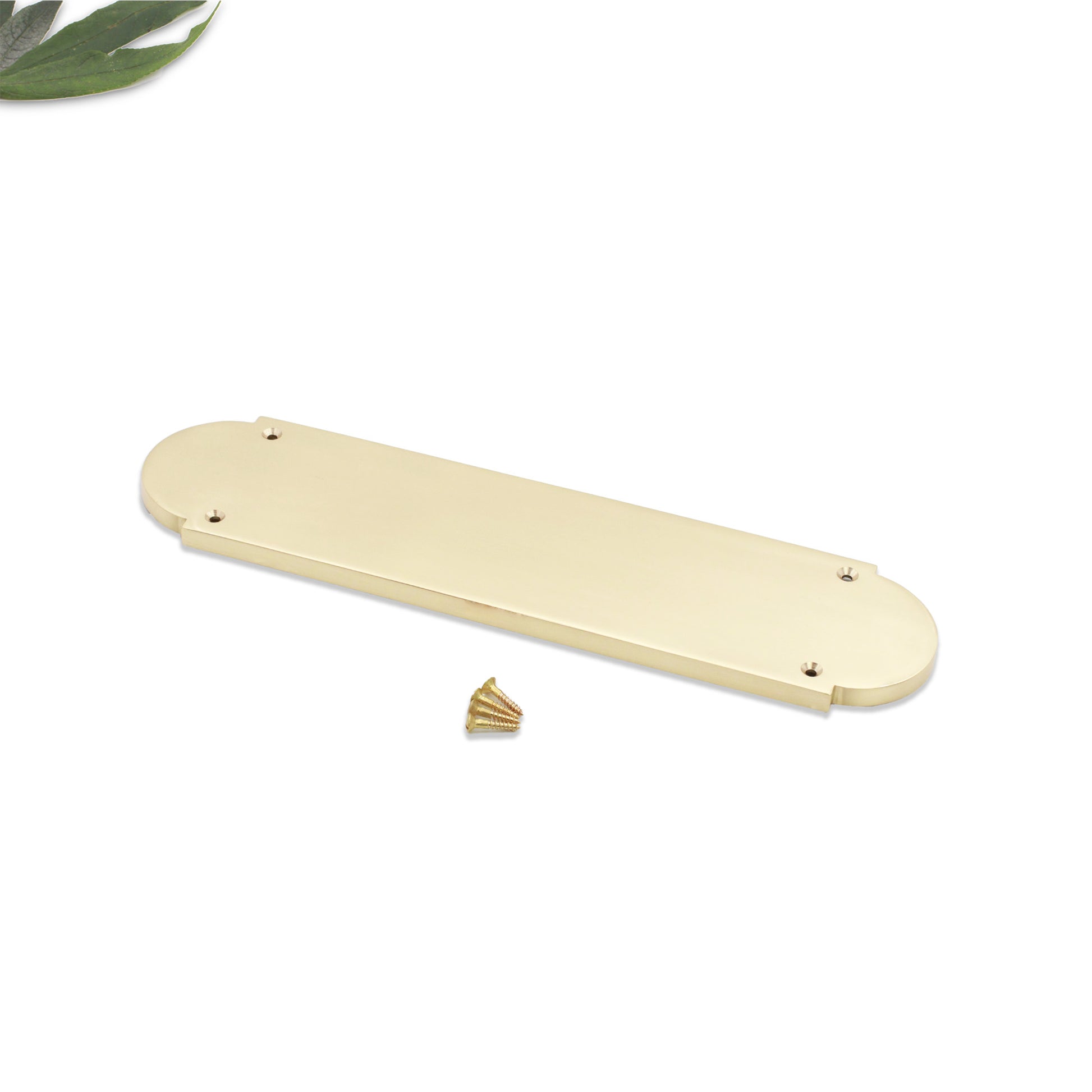 Victorian Door Finger Plate Polished Brass Home Decor