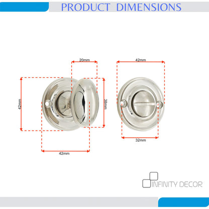 Slimline Turn & Release Polished Nickel