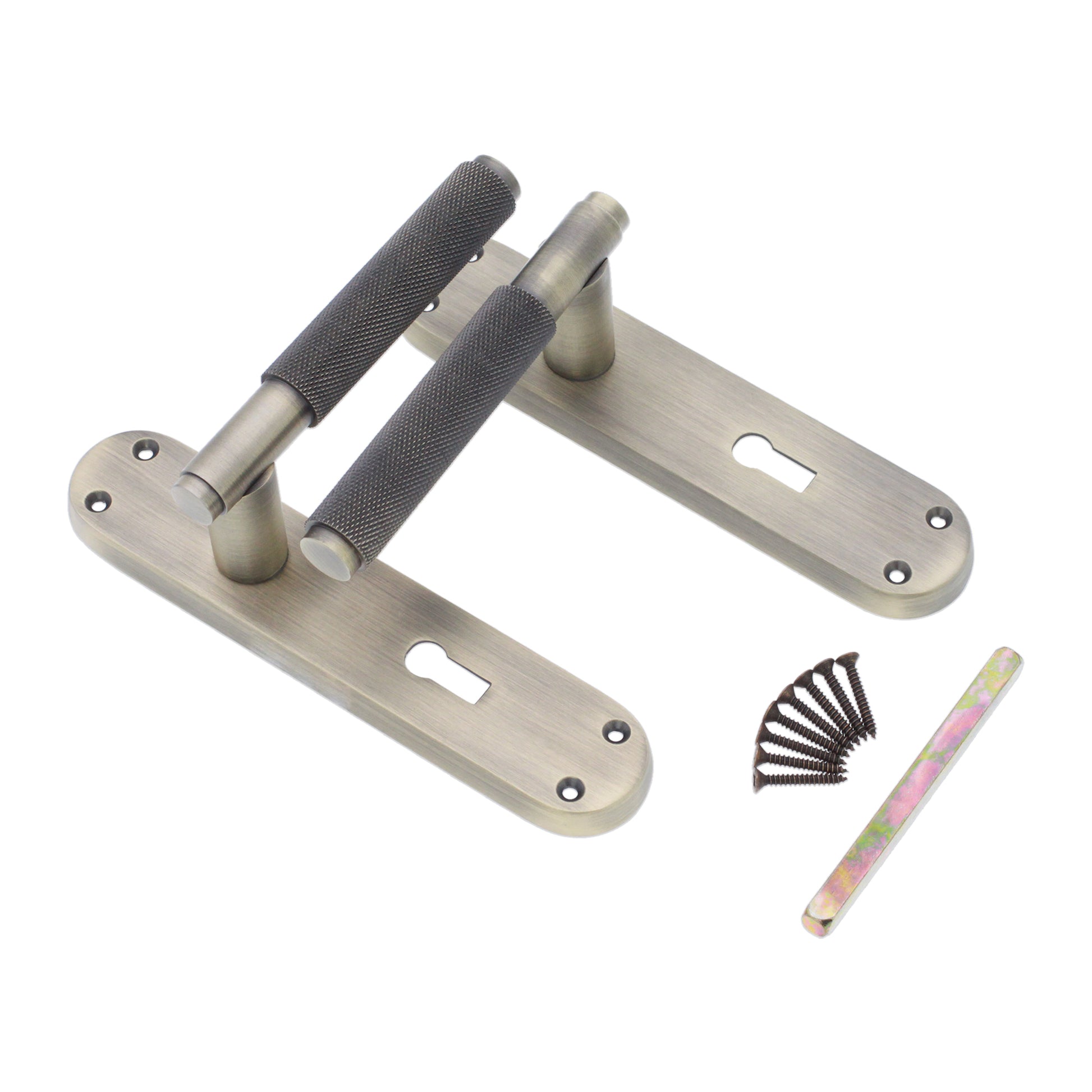 Matt Antique Lever on Backplate Lock Home Decor  