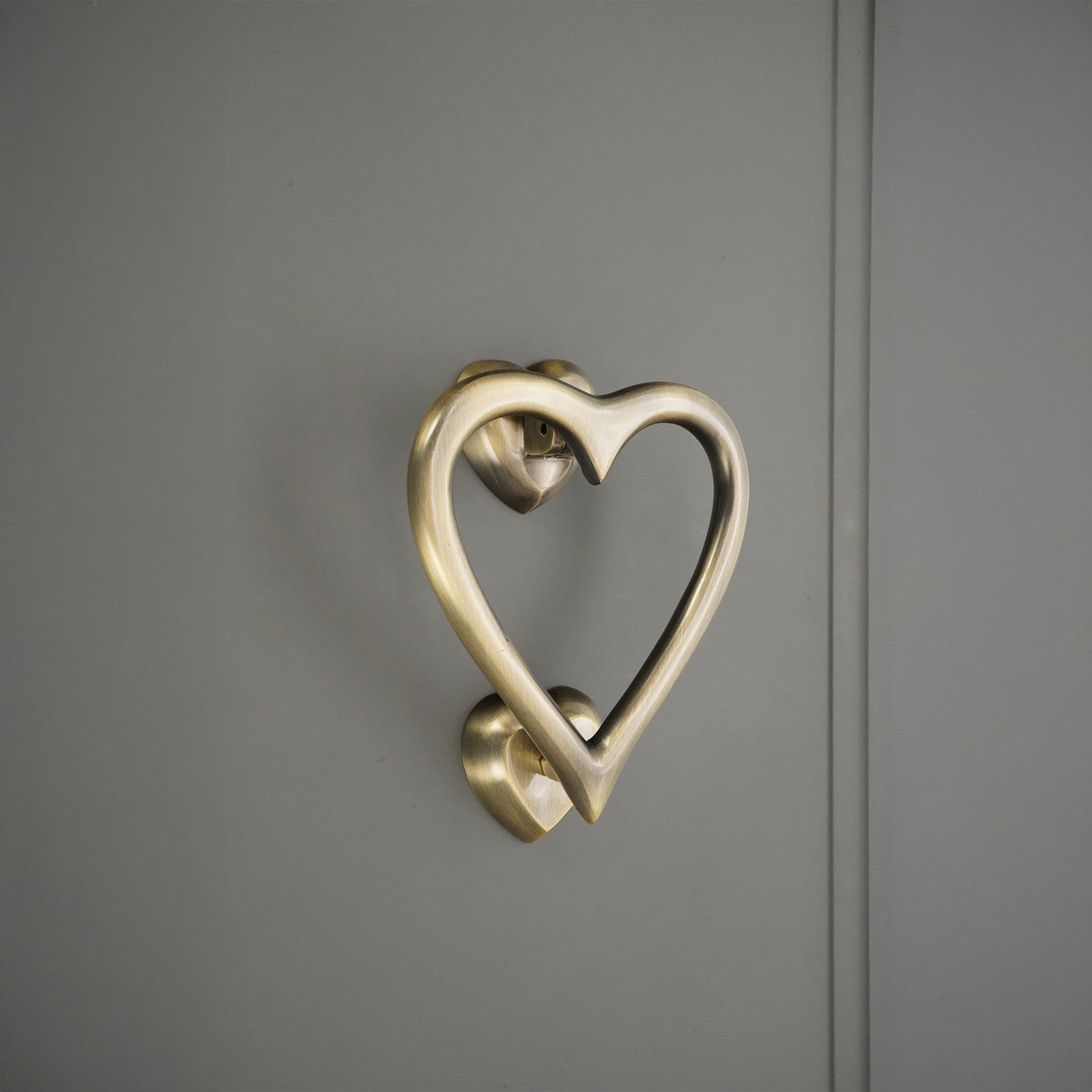 Antique Brass Heart Door Knocker Home Decor