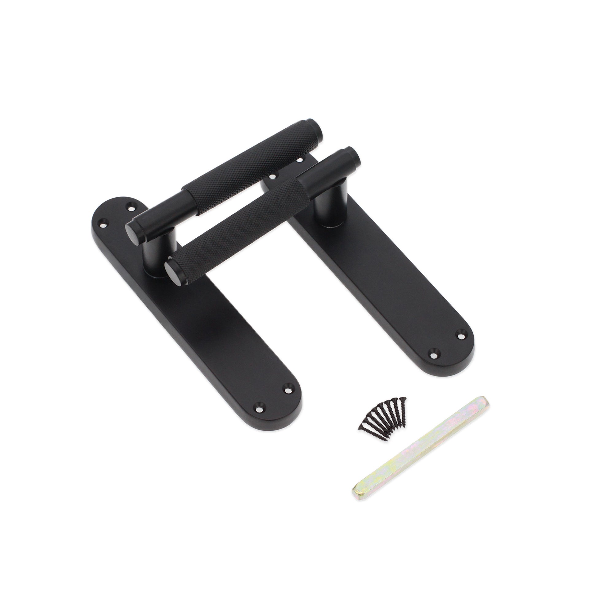 Matt Black Lever on Backplate Latch Home Decor 