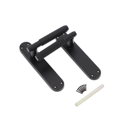 Matt Black Lever on Backplate Latch Home Decor 