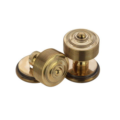 Carter Mortice Door Knob Aged Brass