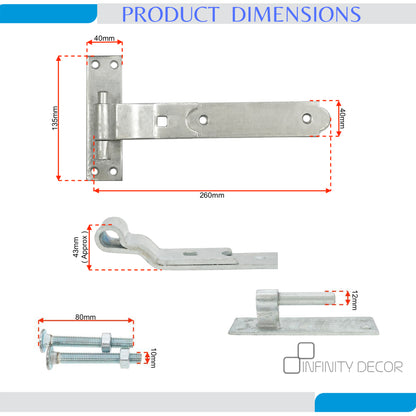 Cranked Hook and Band Hinge Home Decor