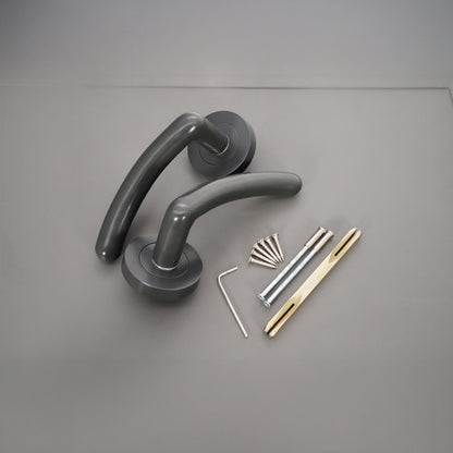 Lever on Rose Door Handle Home Decor