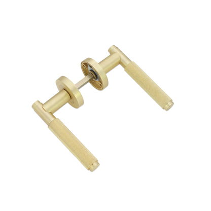 Connaught Lever on Rose Satin Brass