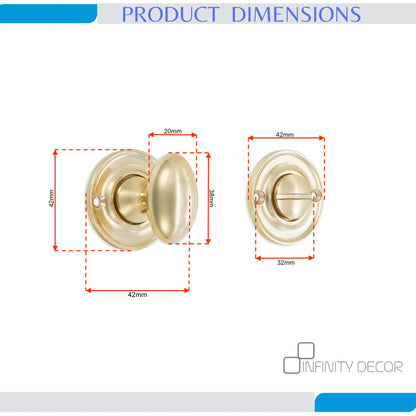 Slimline Turn & Release Polished Brass
