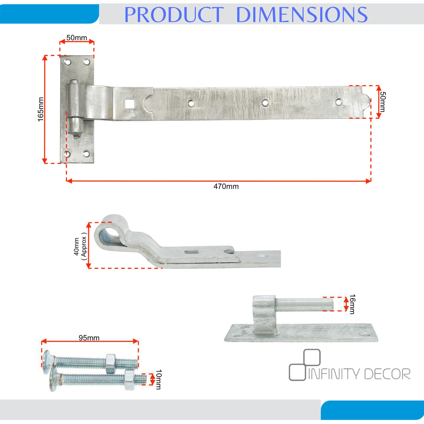 Cranked Hook and Band Hinge Home Decor