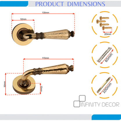 Lever on Rose Door Handle Home Decor