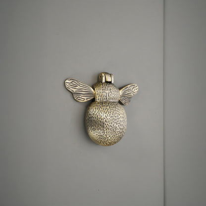 Bumble Bee Door Knocker Antique Brass