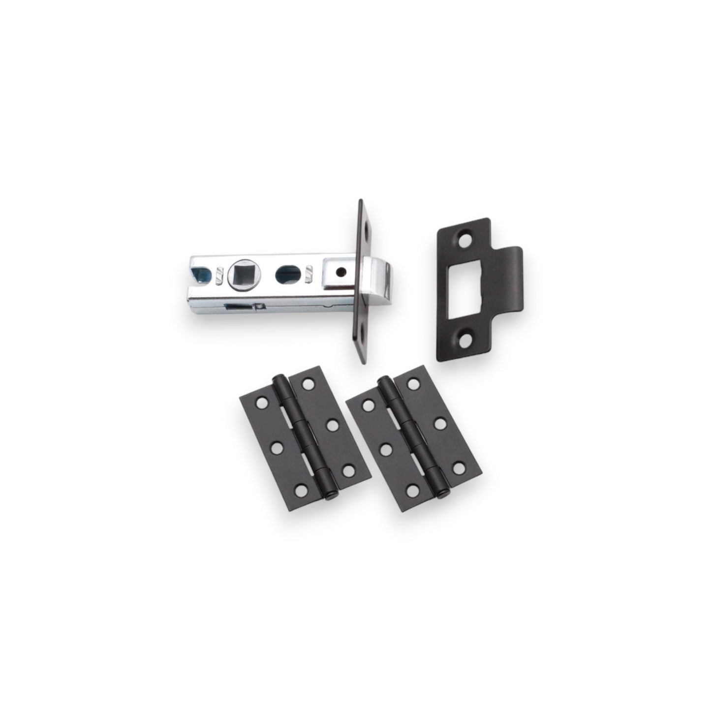 Matt Black Lever on Rose Latch Pack Home Decor 