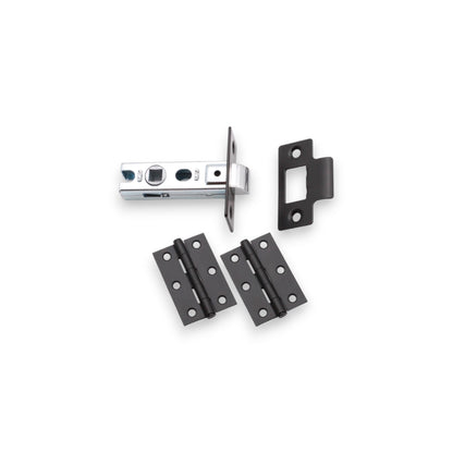 Matt Black Lever on Rose Latch Pack Home Decor 