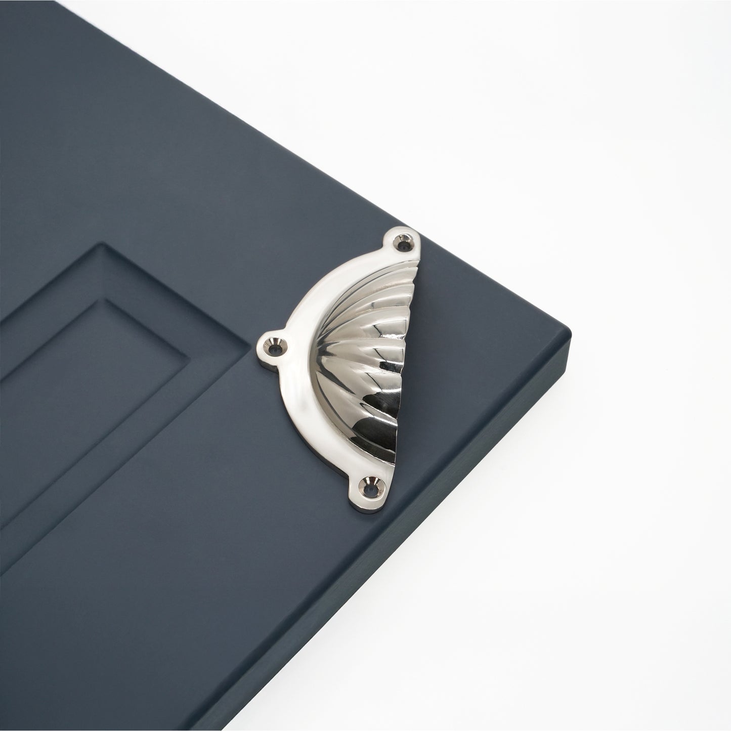 Shell Cup Pull Polished Nickel