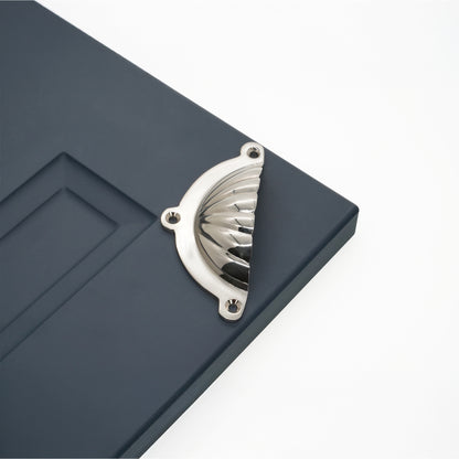 Shell Cup Pull Polished Nickel