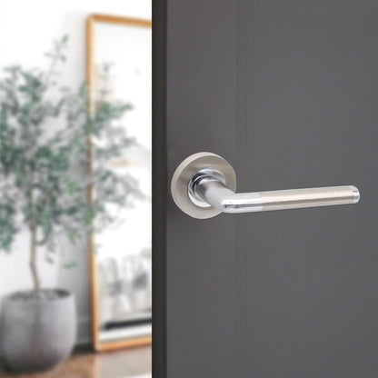 Lever on Rose Door Handle Home Decor