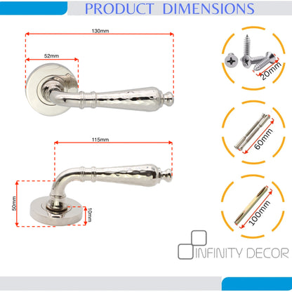 Lever on Rose Door Handle Home Decor