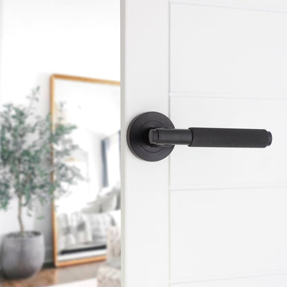 Lever on Rose Door Handle Home Decor