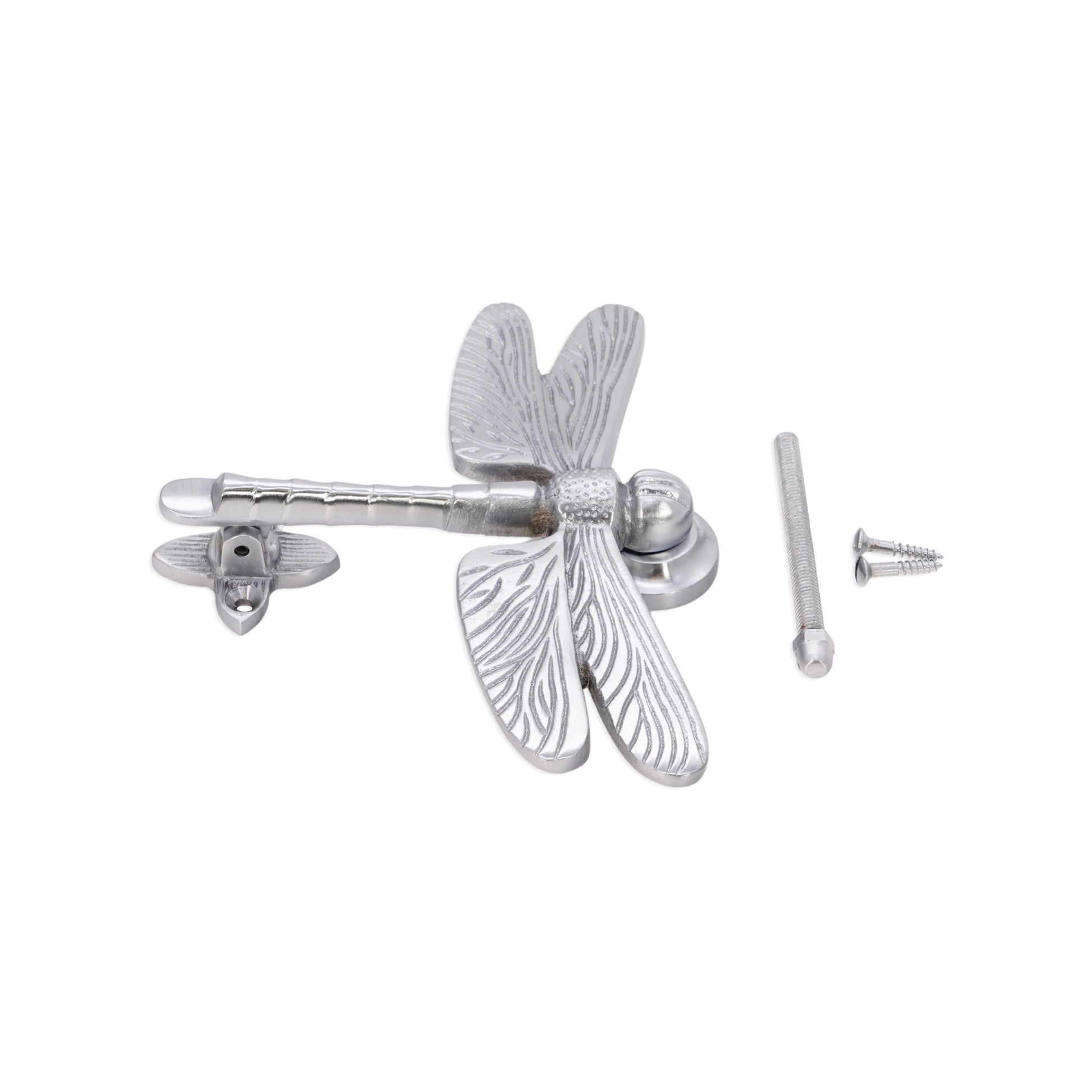 Satin Chrome Dragonfly Door Knocker Home Decor 